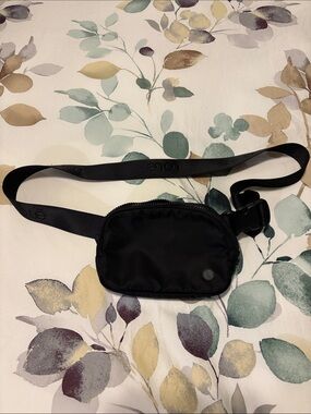 LOLË Black Nylon Waist Pouch